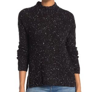 NWT Susina Flecked Knit Mock Neck Sweater